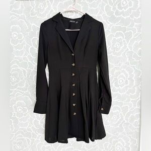 Black Button Up Dress